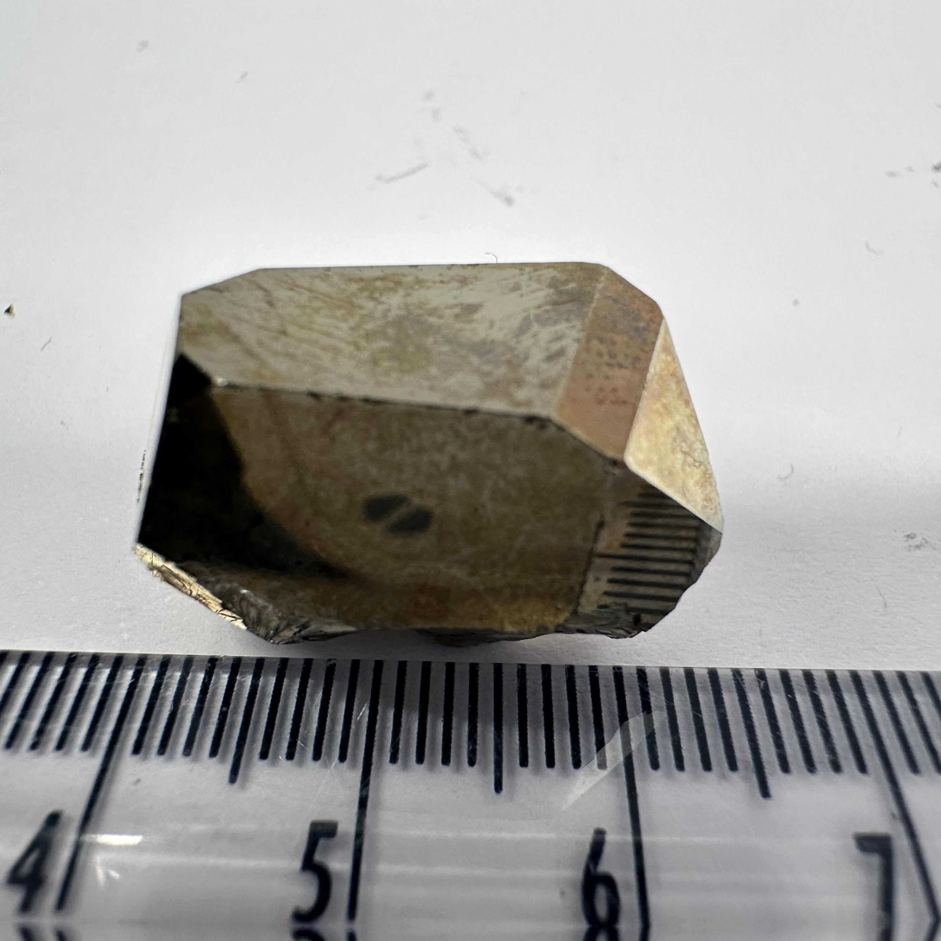 Pyrite, 13.60gm, Merelani, Tanzania, Untreated Unheated, same mines as Tanzanite, natural mirror crystal faces.