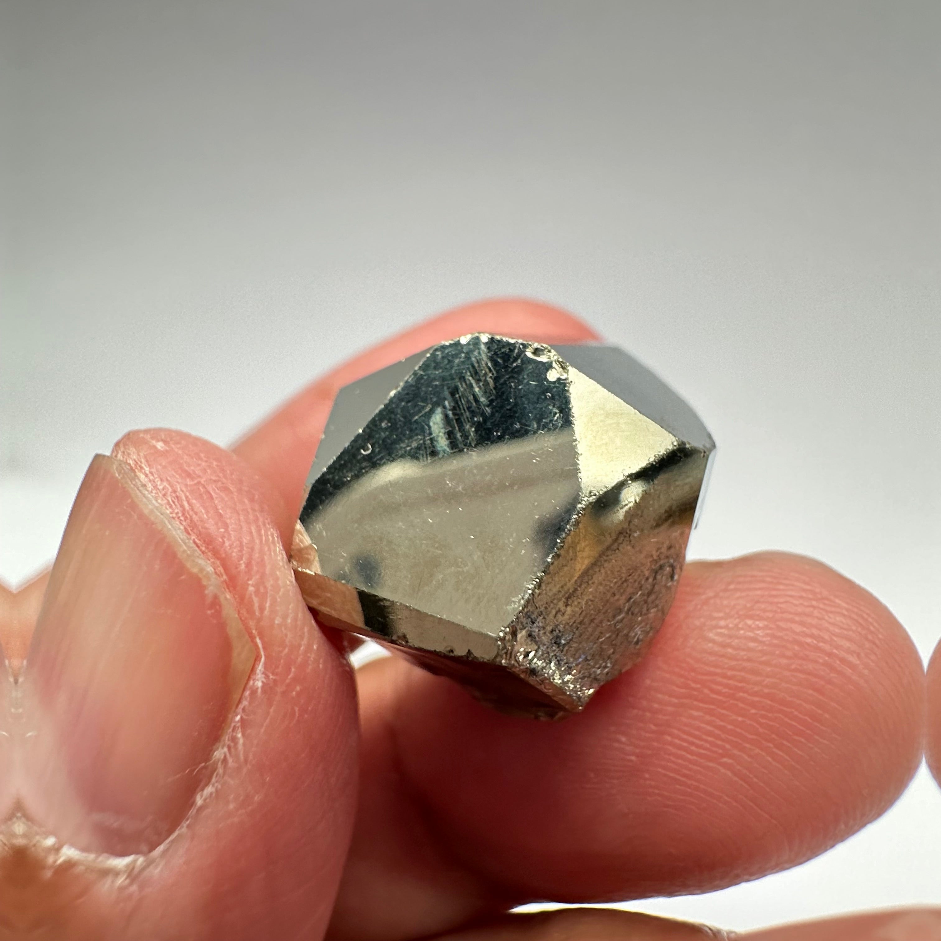 Pyrite, 15.30gm, Merelani, Tanzania, Untreated Unheated, same mines as Tanzanite, natural mirror crystal faces.