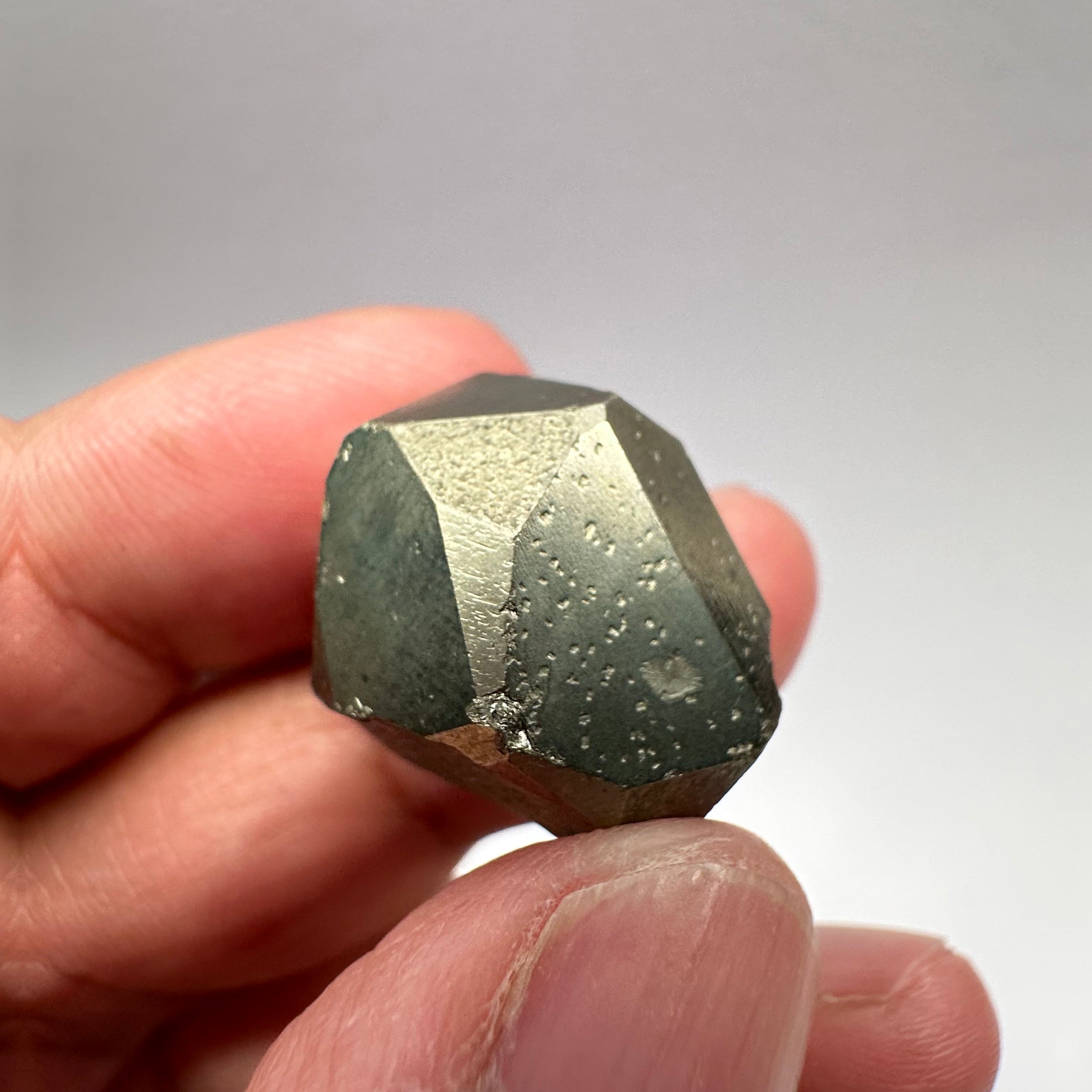 Pyrite, 17.50gm, Merelani, Tanzania, Untreated Unheated, same mines as Tanzanite, natural mirror crystal faces.