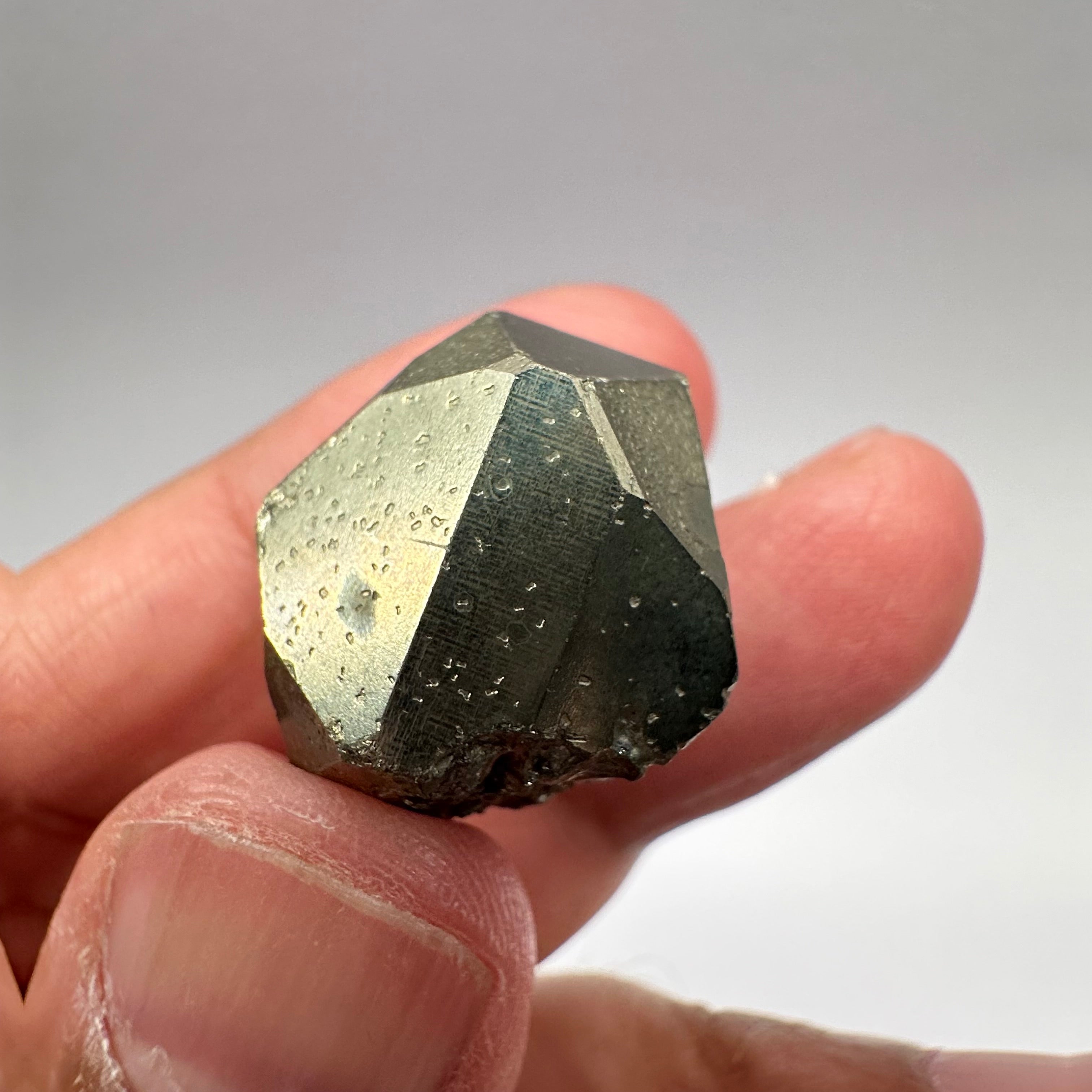 Pyrite, 17.50gm, Merelani, Tanzania, Untreated Unheated, same mines as Tanzanite, natural mirror crystal faces.