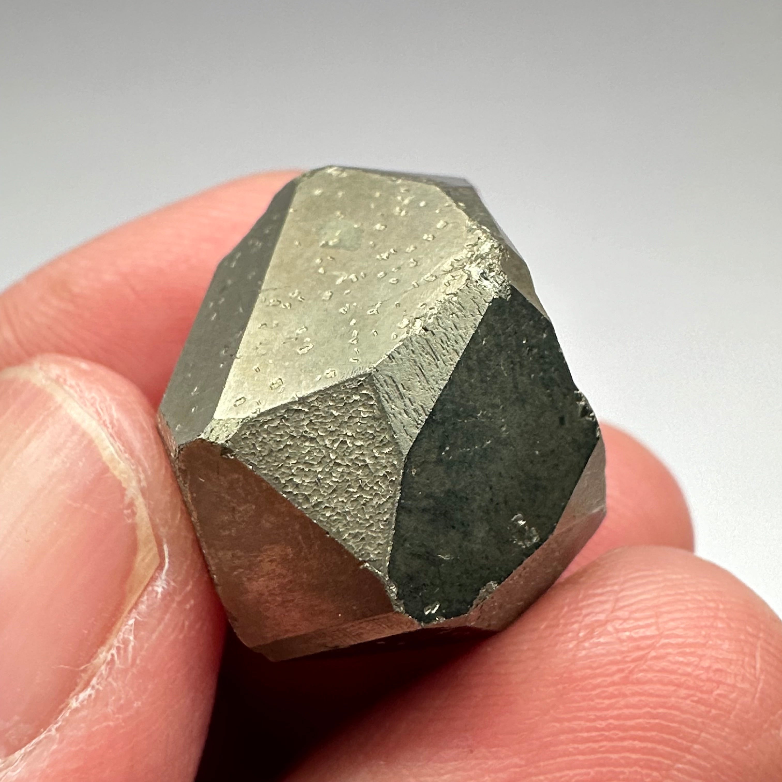 Pyrite, 17.50gm, Merelani, Tanzania, Untreated Unheated, same mines as Tanzanite, natural mirror crystal faces.