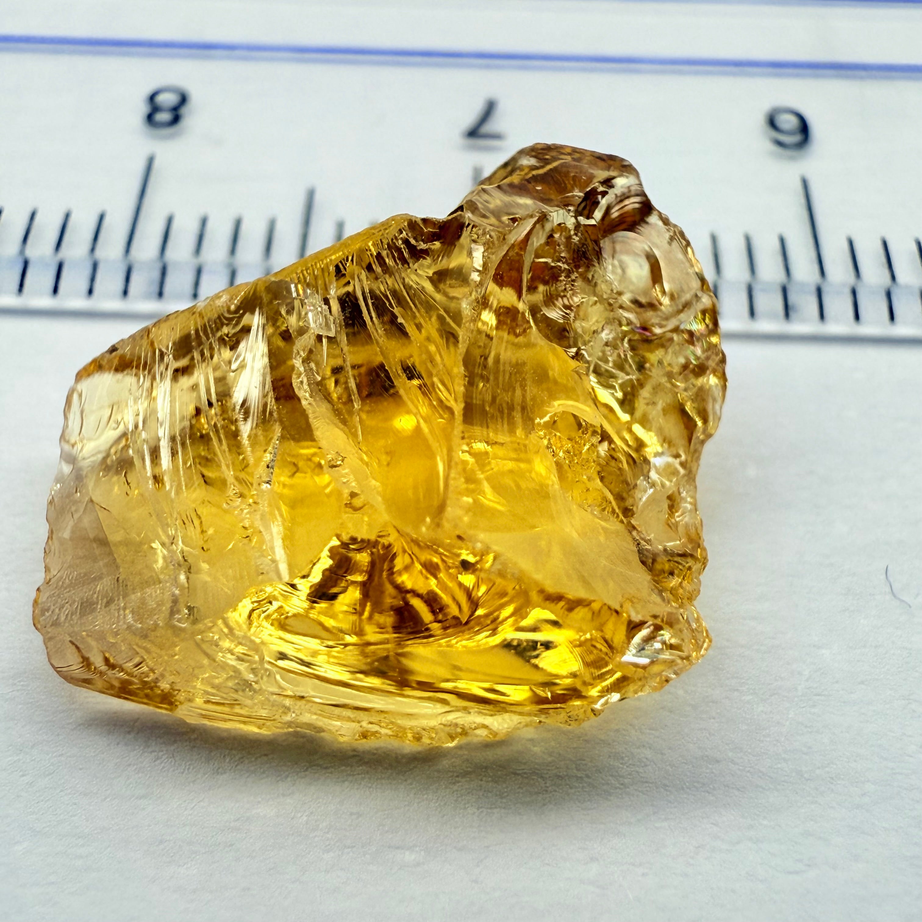 Citrine, 9.41ct, Zambia, Untreated Unheated, VVS-IF, flat shape