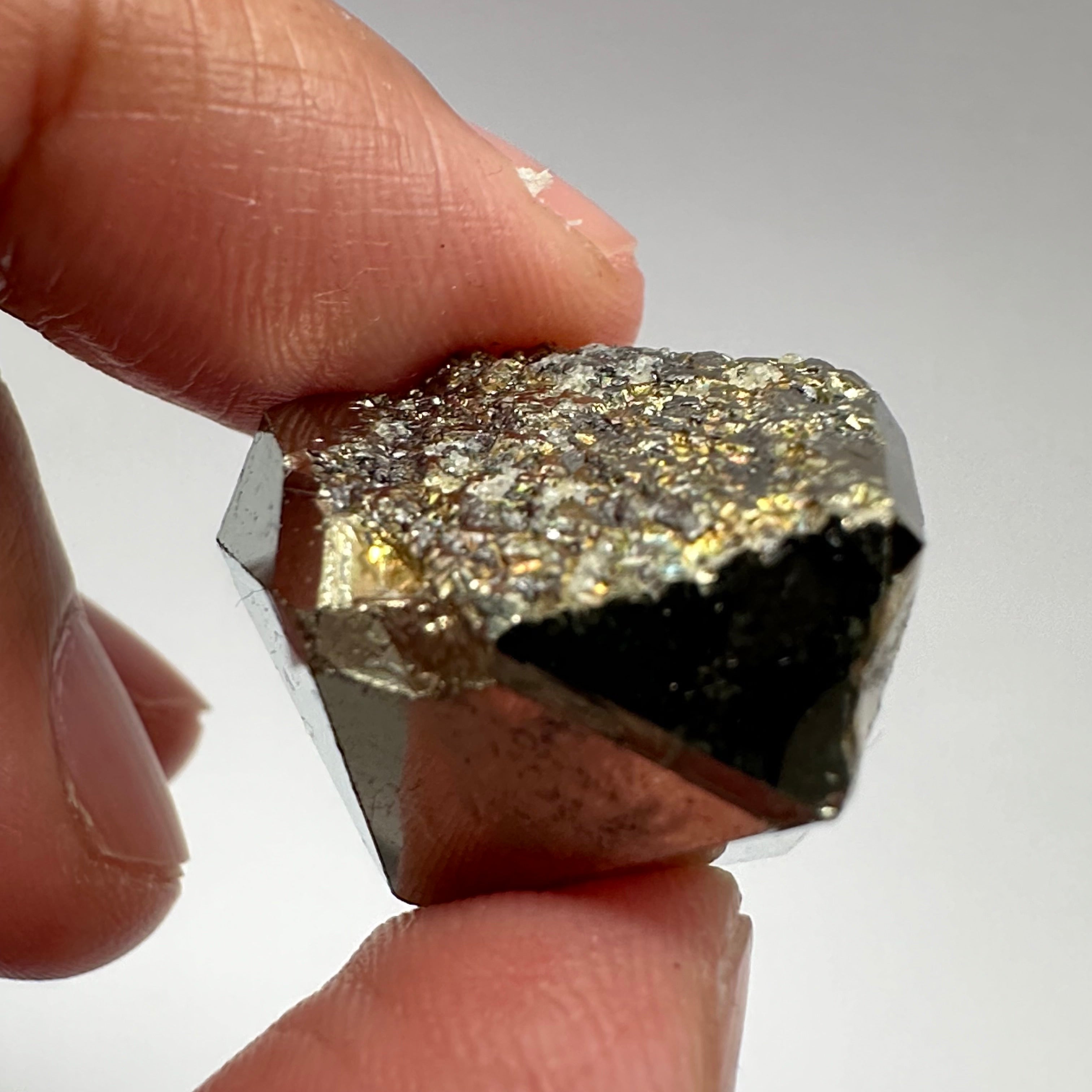 Pyrite, 24.30gm, Merelani, Tanzania, Untreated Unheated, same mines as Tanzanite, natural mirror crystal faces.