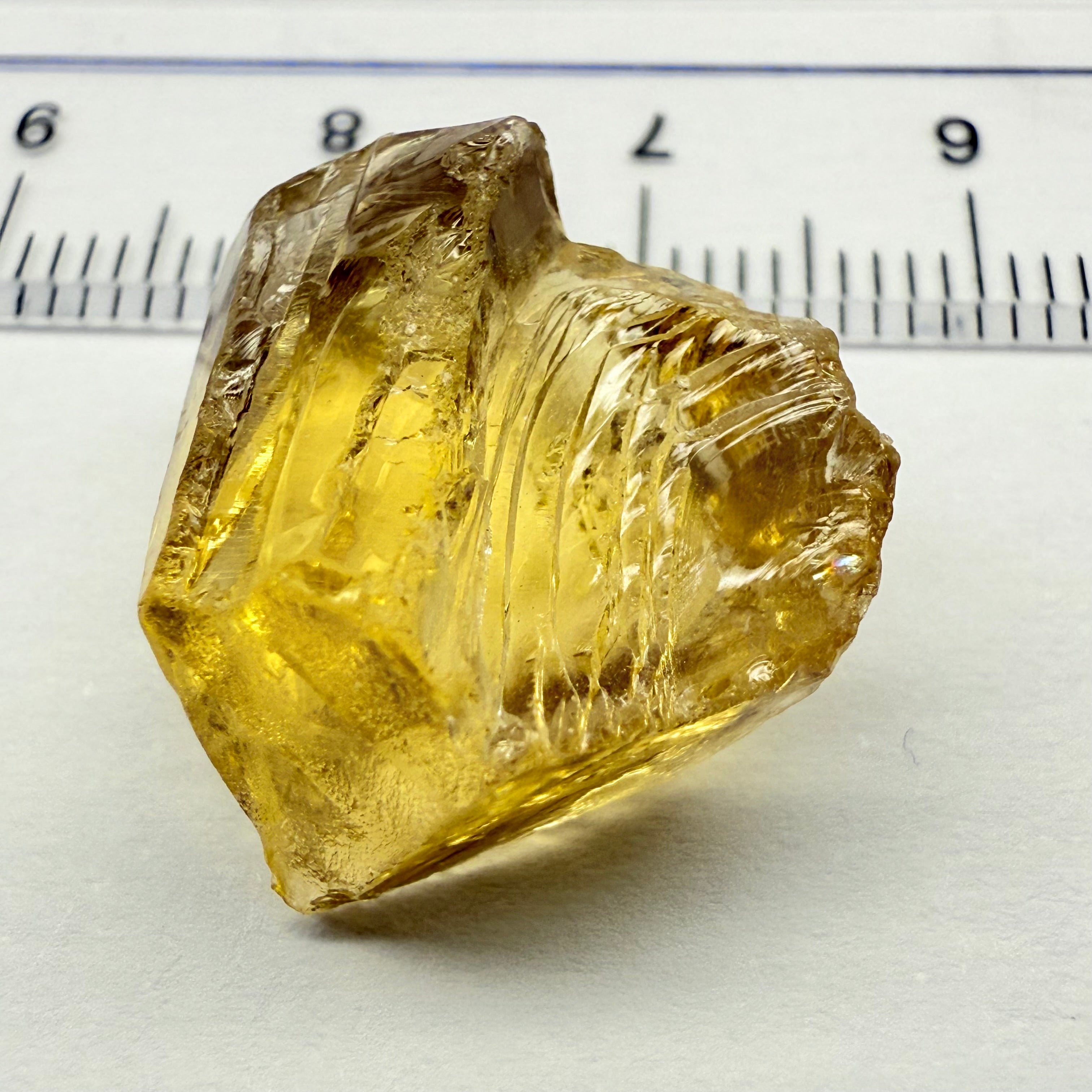 Citrine, 19.50ct, Zambia, Untreated Unheated, flattish shape, VVS-IF