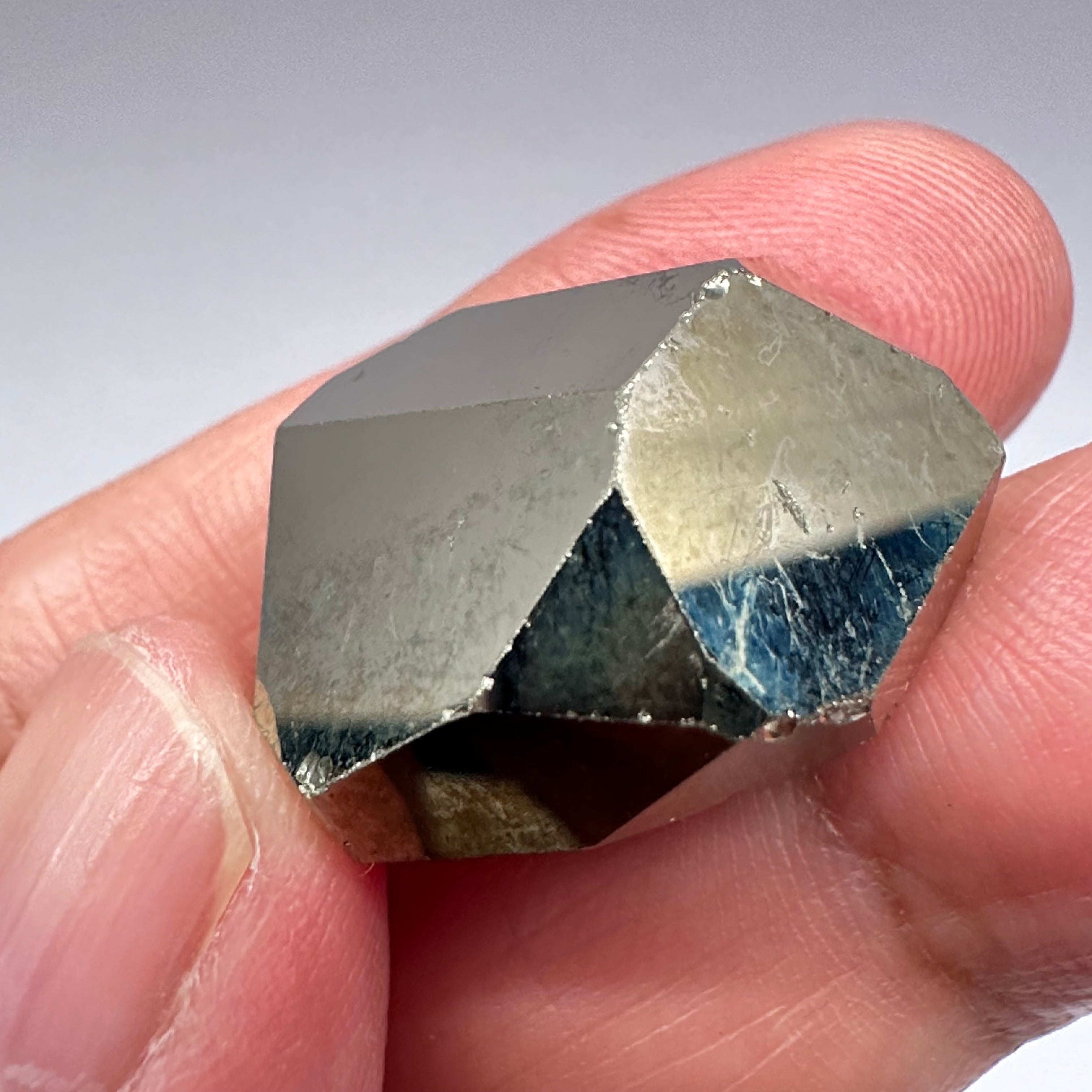 Pyrite, 17.00gm, Merelani, Tanzania, Untreated Unheated, same mines as Tanzanite, natural mirror crystal faces.