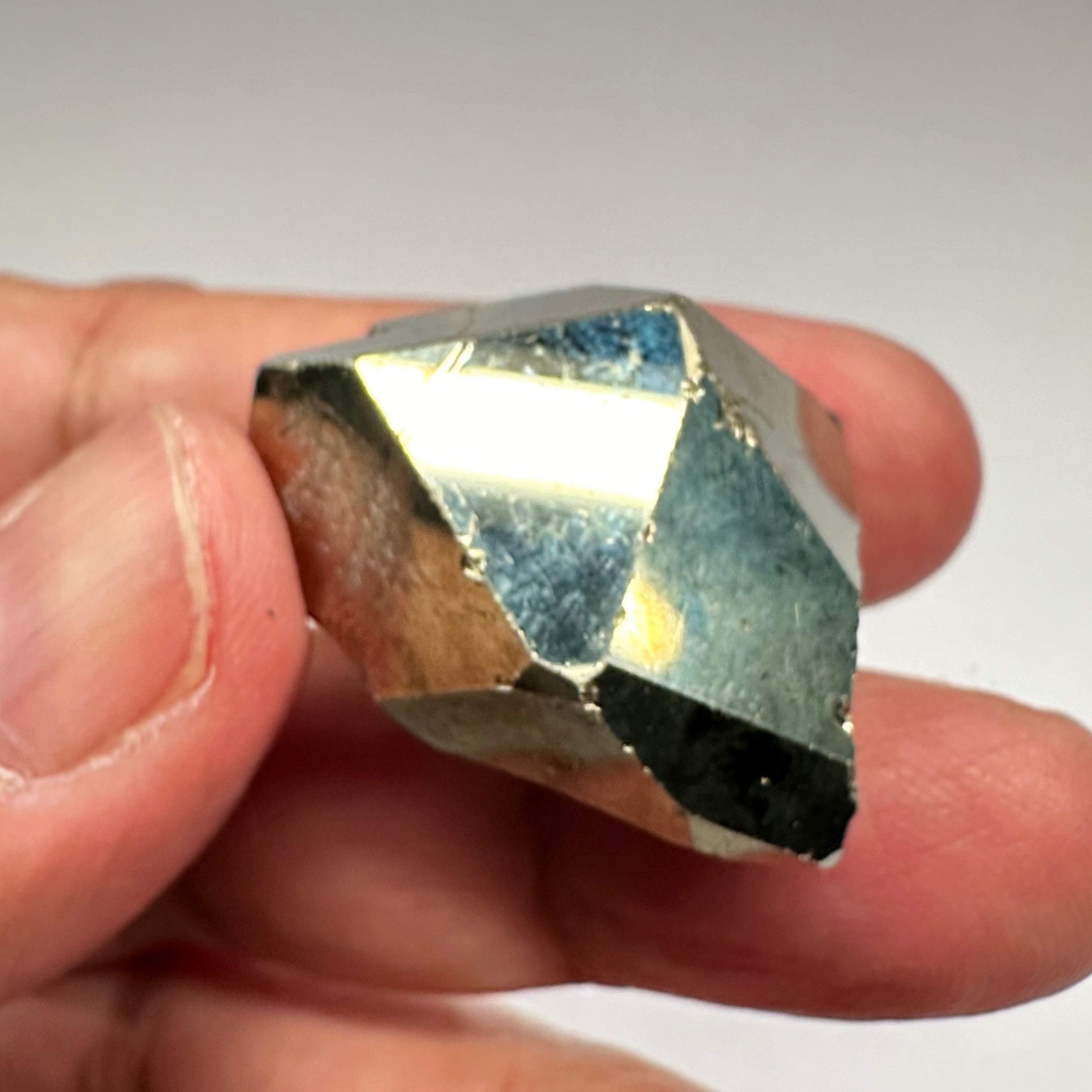 Pyrite, 31.50gm, Merelani, Tanzania, Untreated Unheated, same mines as Tanzanite, natural mirror crystal faces.