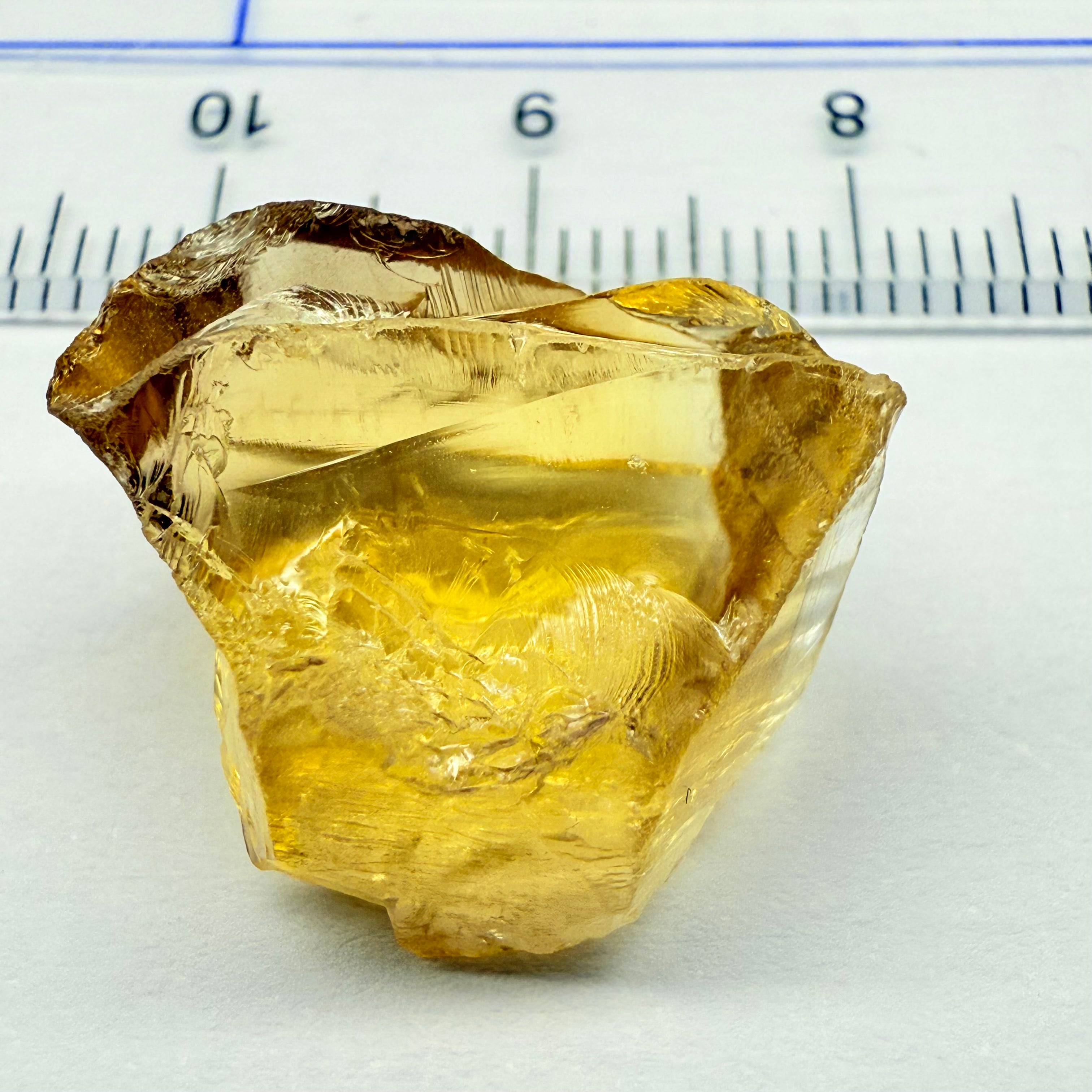 Citrine, 19.50ct, Zambia, Untreated Unheated, flattish shape, VVS-IF