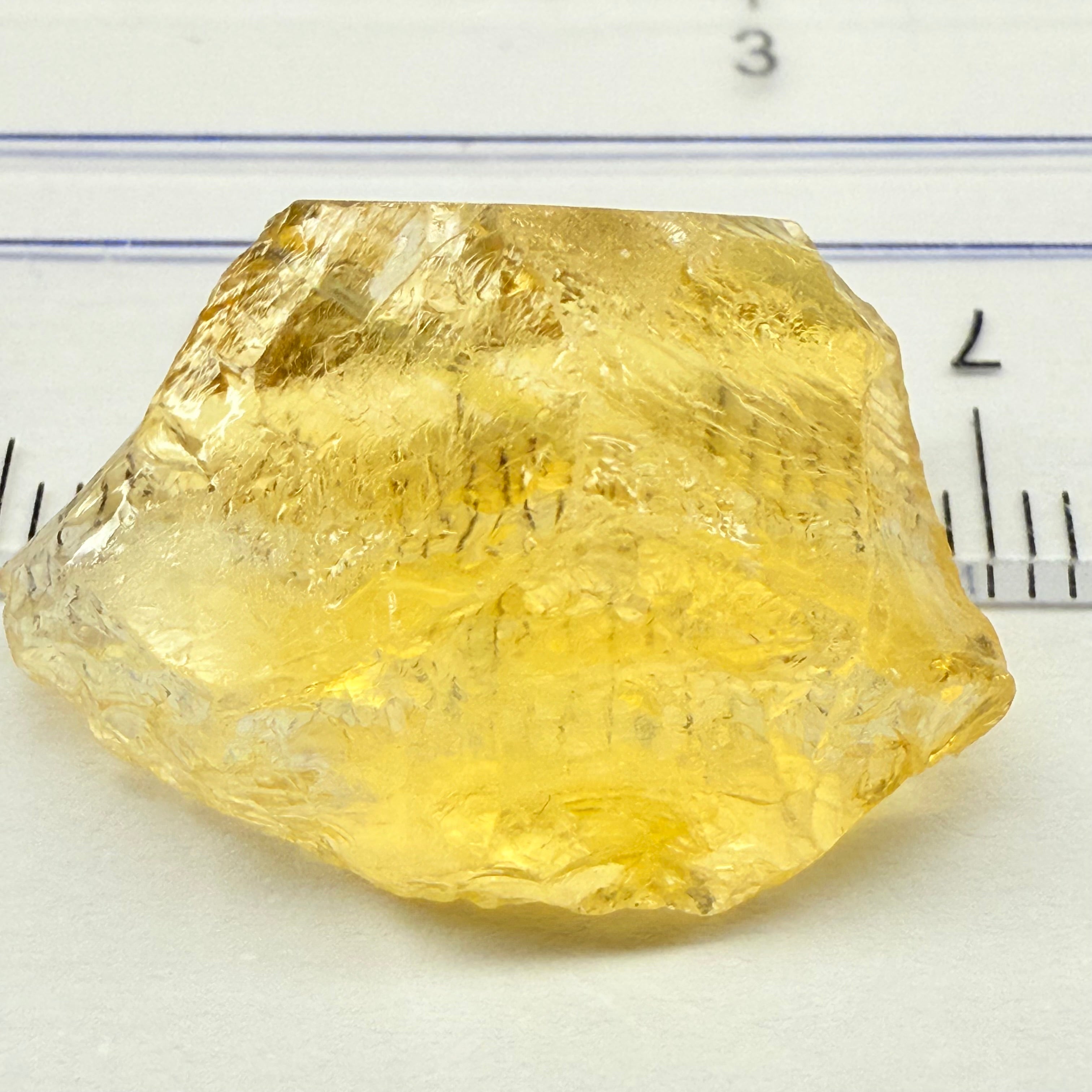 Citrine, 20.69ct, Zambia, Untreated Unheated, VVS-IF slightly cloudy with zoning
