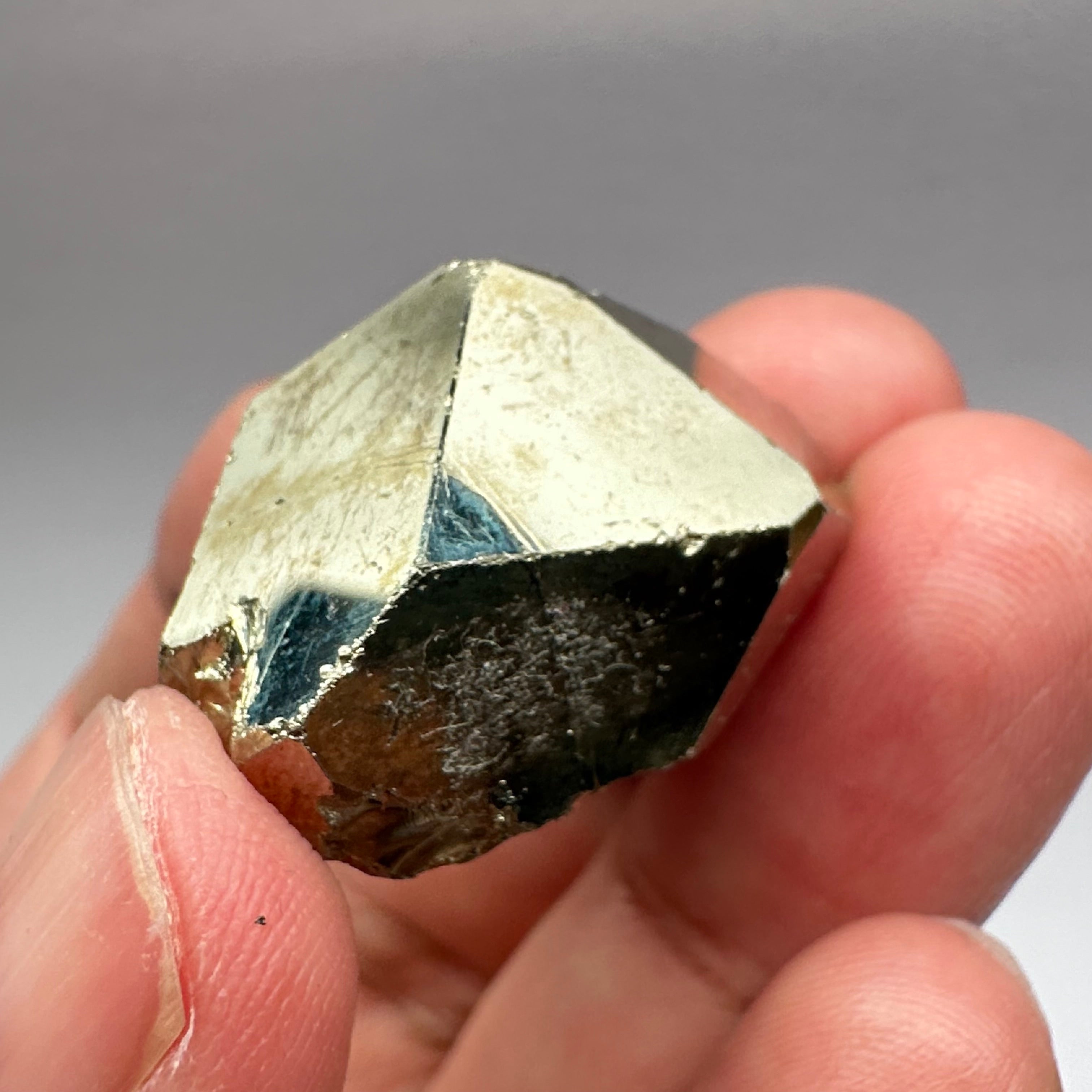 Pyrite, 31.50gm, Merelani, Tanzania, Untreated Unheated, same mines as Tanzanite, natural mirror crystal faces.