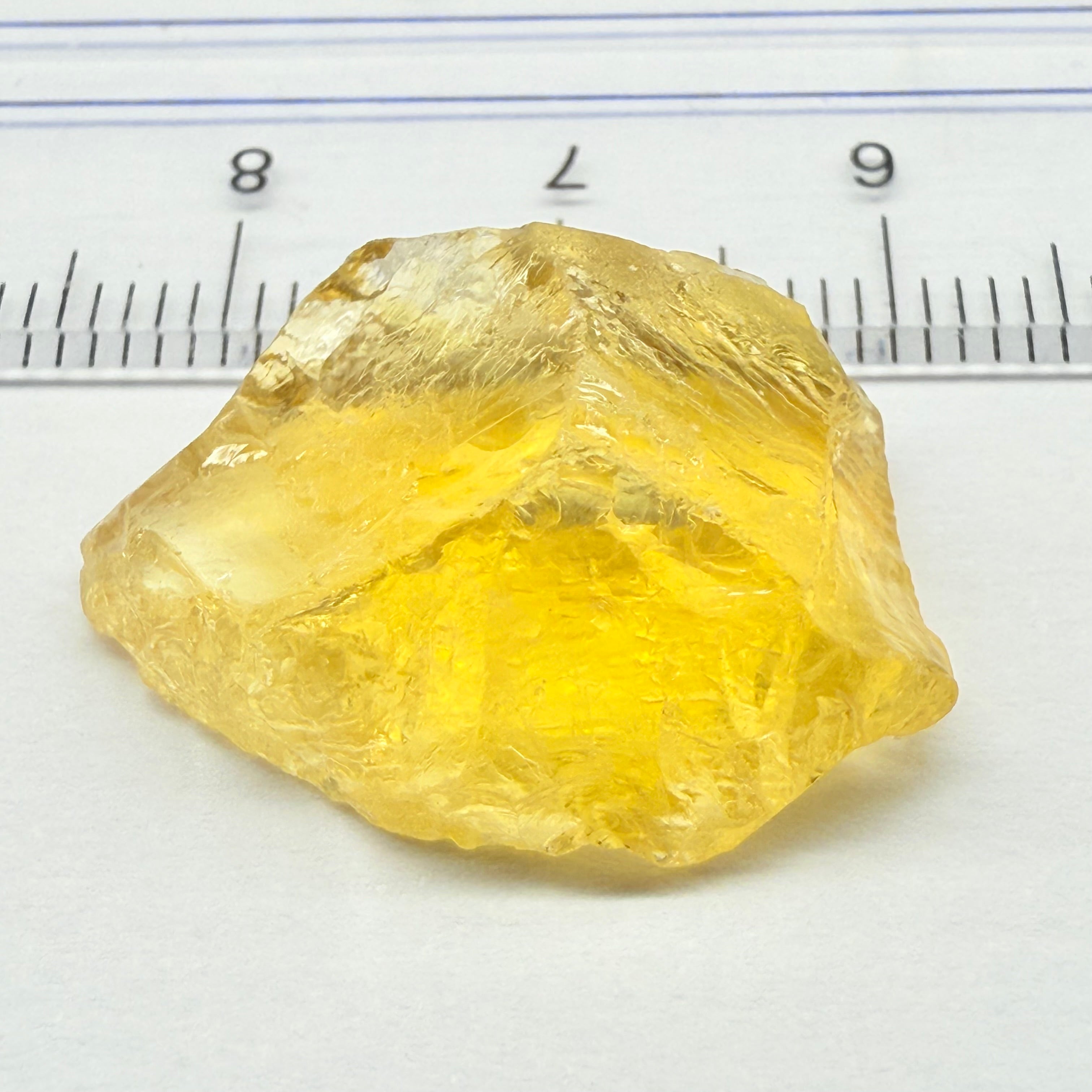 Citrine, 20.69ct, Zambia, Untreated Unheated, VVS-IF slightly cloudy with zoning