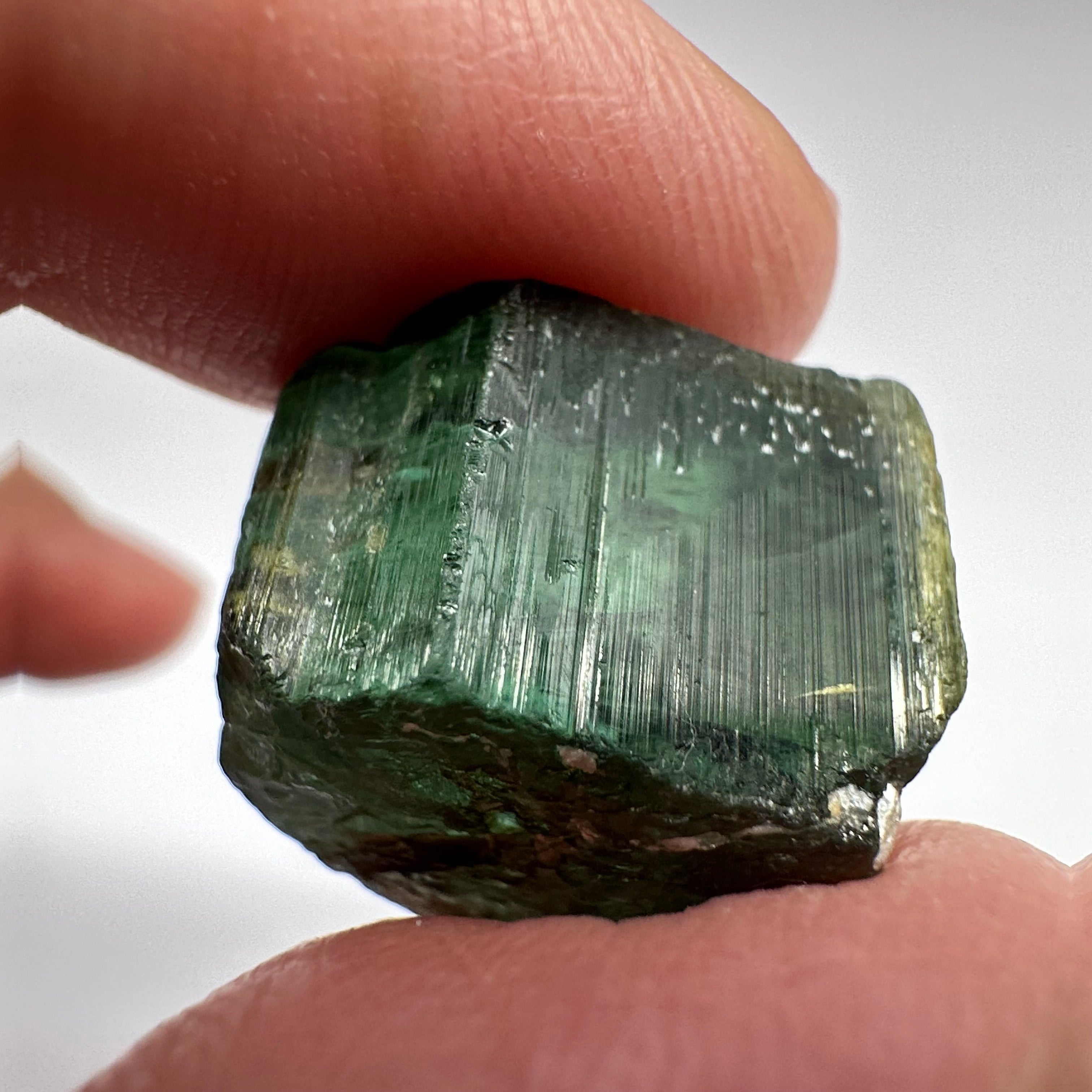 Tourmaline Crystal, 5.90gm, Untreated Unheated, cab/specimen grade, closed c axis